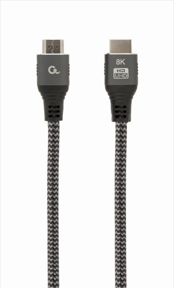 Cables monitor hdmi m-m 2m v2.1 8k (60hz) hdr with ethernet cablexpert select plus, ccb-hdmi8k-2m