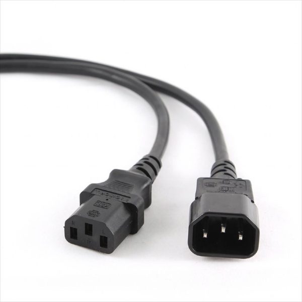 CABLES POWER Cord Adapter C13 to C14 3m VDE, CableExpert, PC-189-VDE-3M