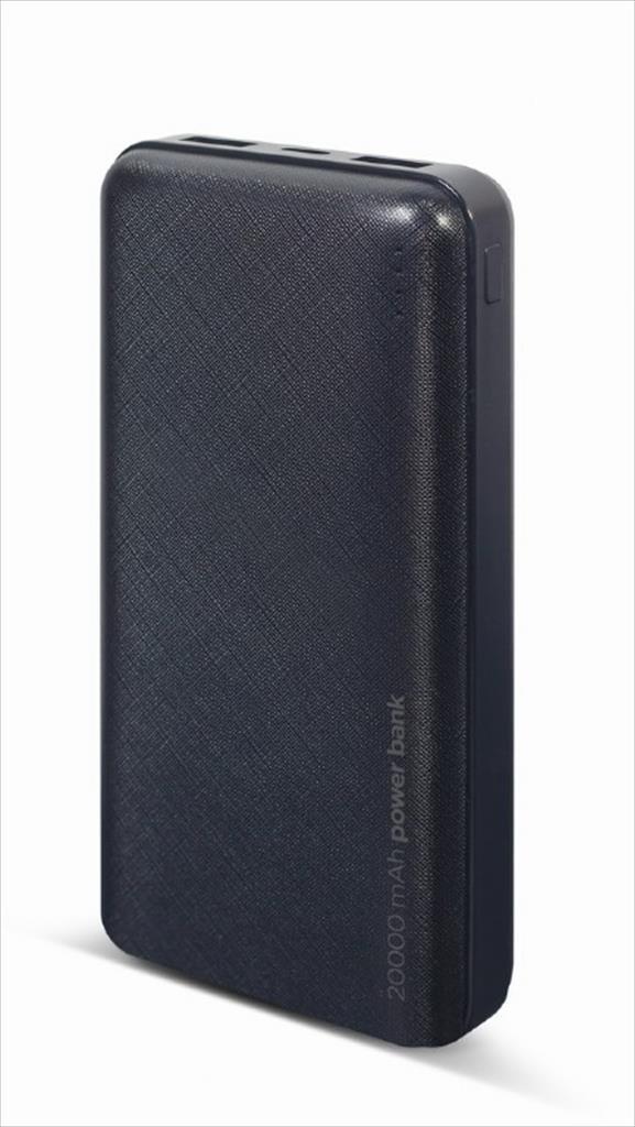 POWER BANK GEMBIRD 20000mAh, Input (Type-C) /output( 2x USB-A, 1 x Type-C), Black, PB20-02 - Image 2