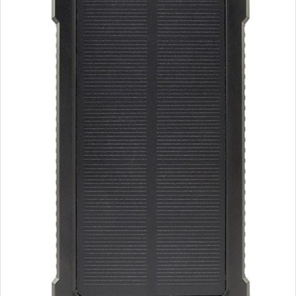 POWER BANK GEMBIRD 10000mAh, SOLAR, Input (Type-C) /output( 2x USB-A, 1 x Type-C), Black, PB10-SOLAR-1