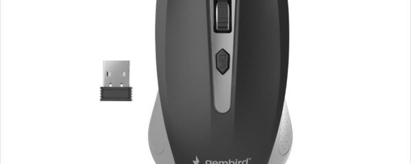 MOUSE WIRELESS USB GEMBIRD, Spacegrey/black, MUSW-4B-04-GB