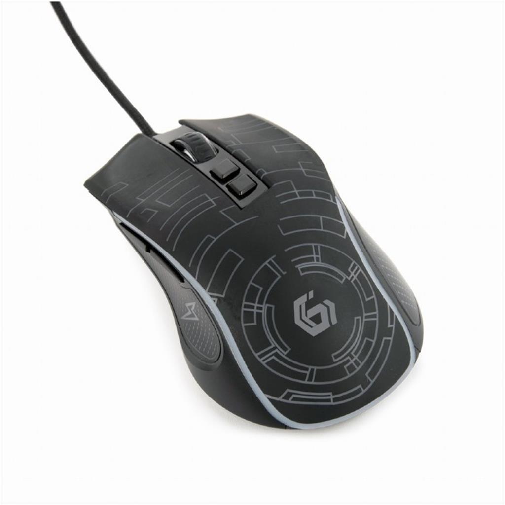 MOUSE WIRED GEMBIRD, Gaming Mouse, USB, RGB ambient light, 3600DPI, Black, MUSG-RGB-01 - Image 3