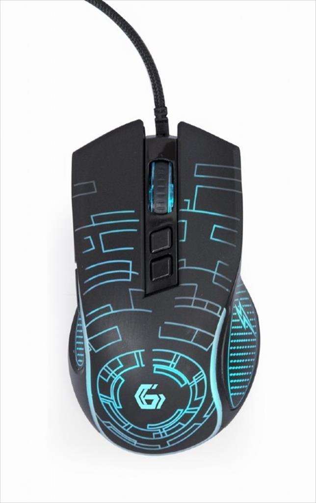 MOUSE WIRED GEMBIRD, Gaming Mouse, USB, RGB ambient light, 3600DPI, Black, MUSG-RGB-01 - Image 4