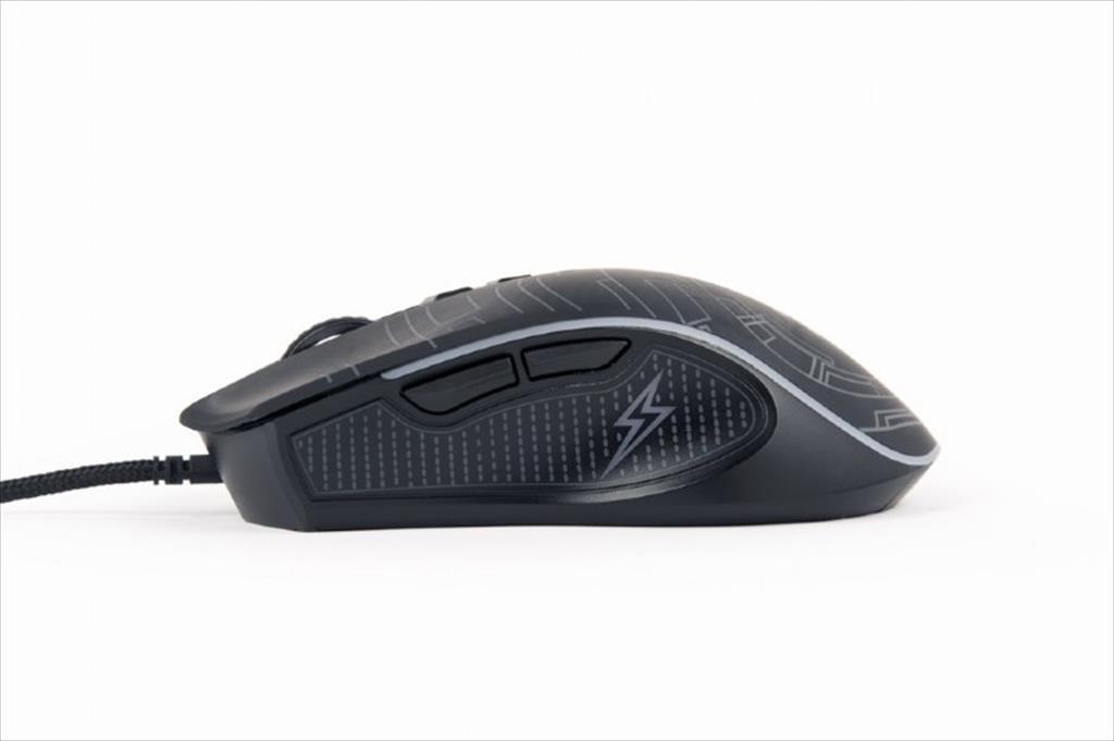 MOUSE WIRED GEMBIRD, Gaming Mouse, USB, RGB ambient light, 3600DPI, Black, MUSG-RGB-01 - Image 5