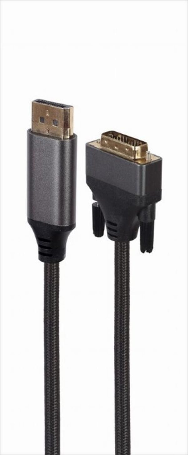Cables monitor dp (m) to dvi-d (m) 1.8m premium seris cablexpert, cc-dpm-dvim-4k-6