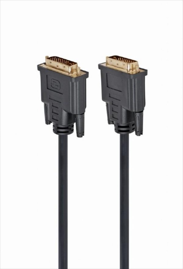Cables monitor dvi-d dual link m-m 1.8м cablexpert, cc-dvi2-bk-6