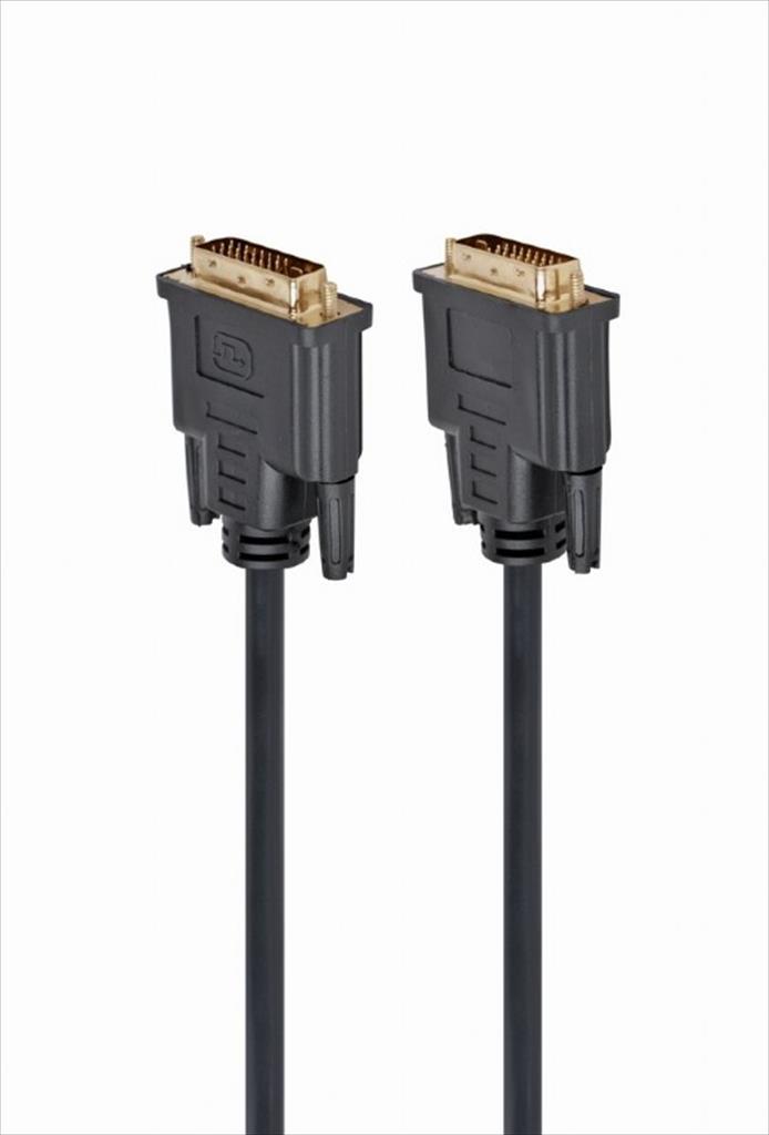 CABLES MONITOR DVI-D Dual Link M-M 1.8М CABLEXPERT, CC-DVI2-BK-6
