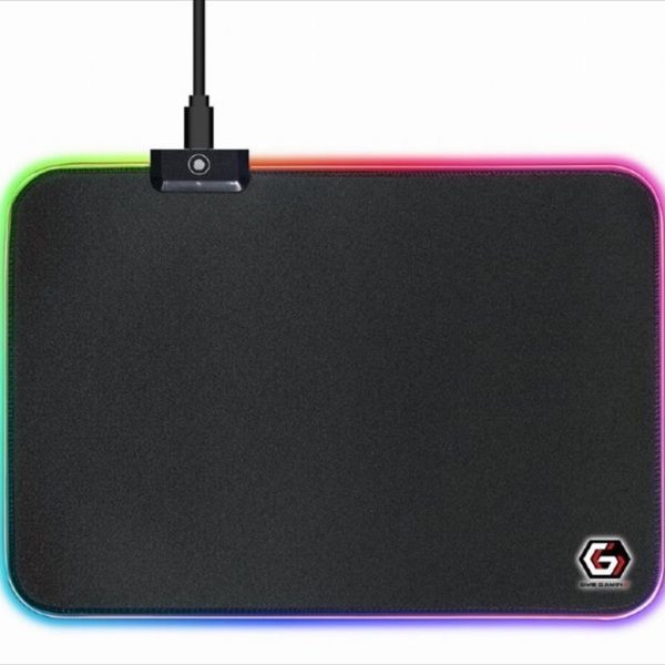 MOUSEPAD GEMBIRD with LED light effect, Black M 250x350x4mm, MP-GAMELED-M