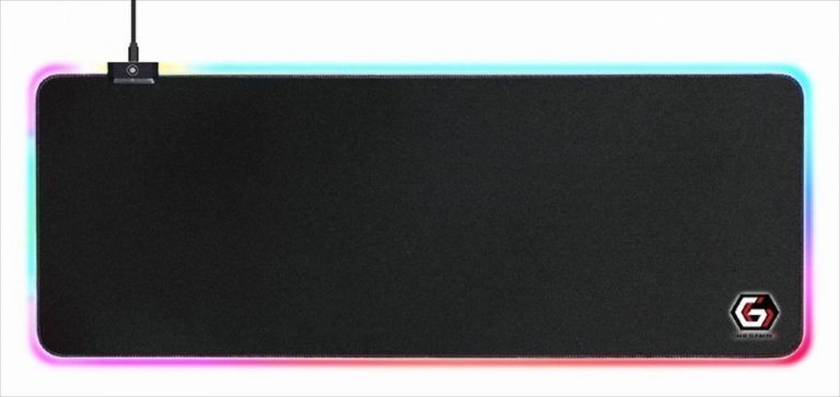 MOUSEPAD GEMBIRD with LED light effect, Black L 300x800x4mm, MP-GAMELED-L