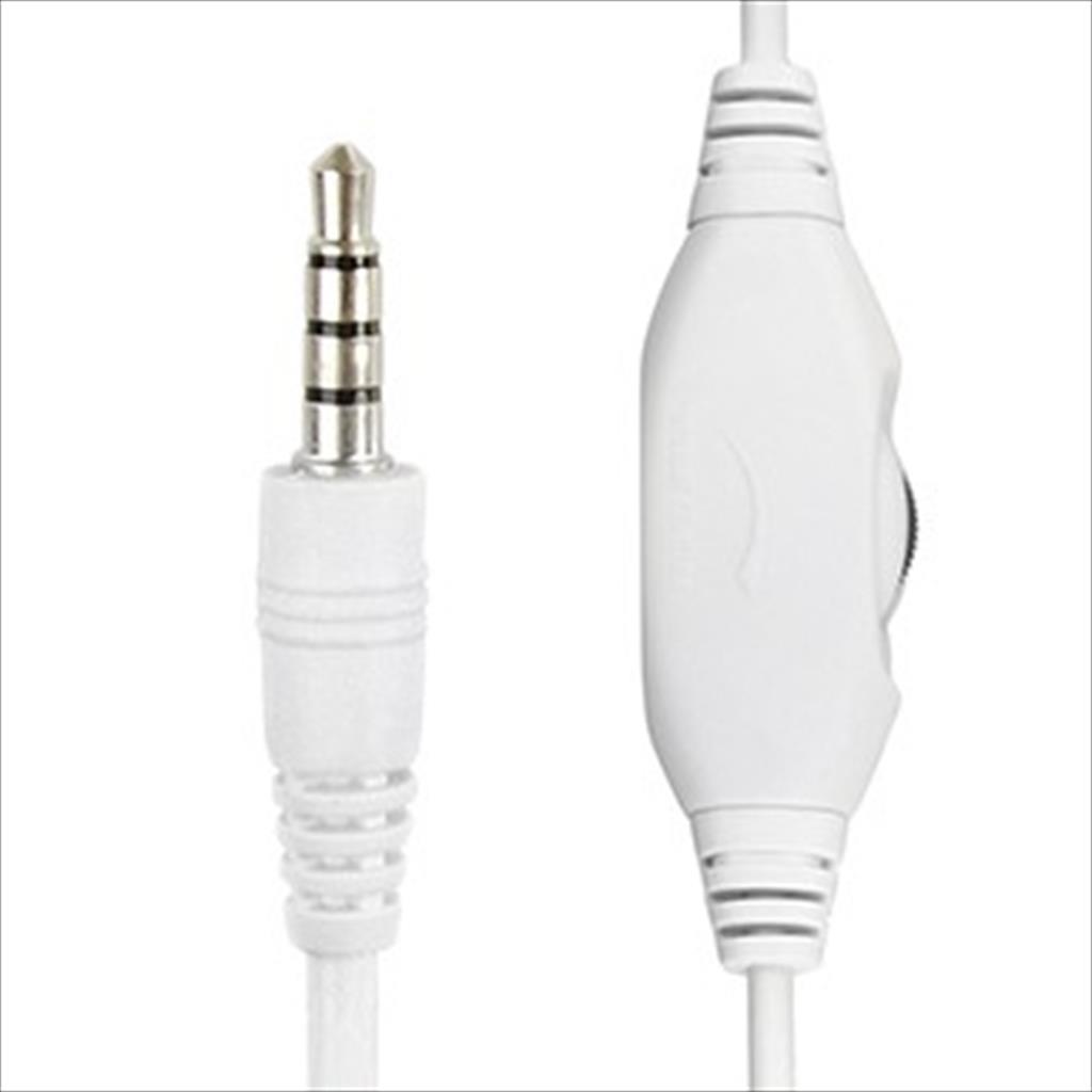 HEADPHONES GEMBIRD w/microphone 1x3.5mm White, MHS-03-WTRD - Image 4