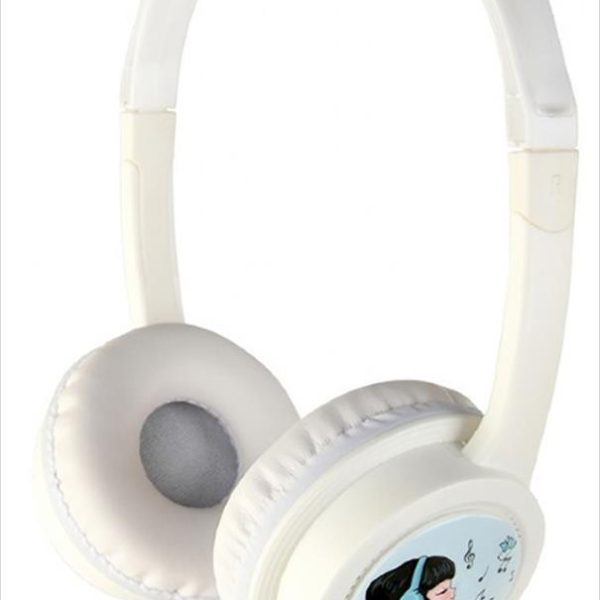 HEADPHONES GEMBIRD KIDS White, w/microphone 1x3.5mm jack, MHP-JR-W
