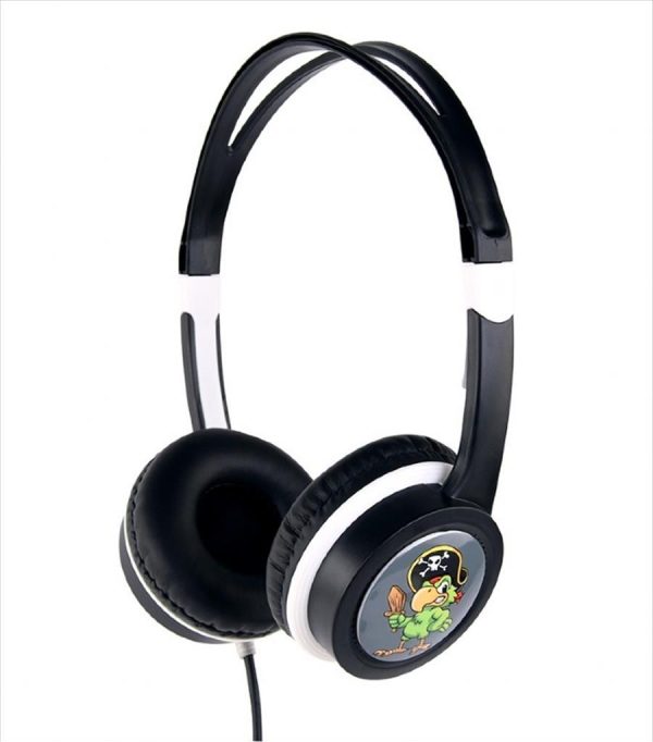Headphones gembird kids black, w/microphone 1x3.5mm jack, mhp-jr-bk