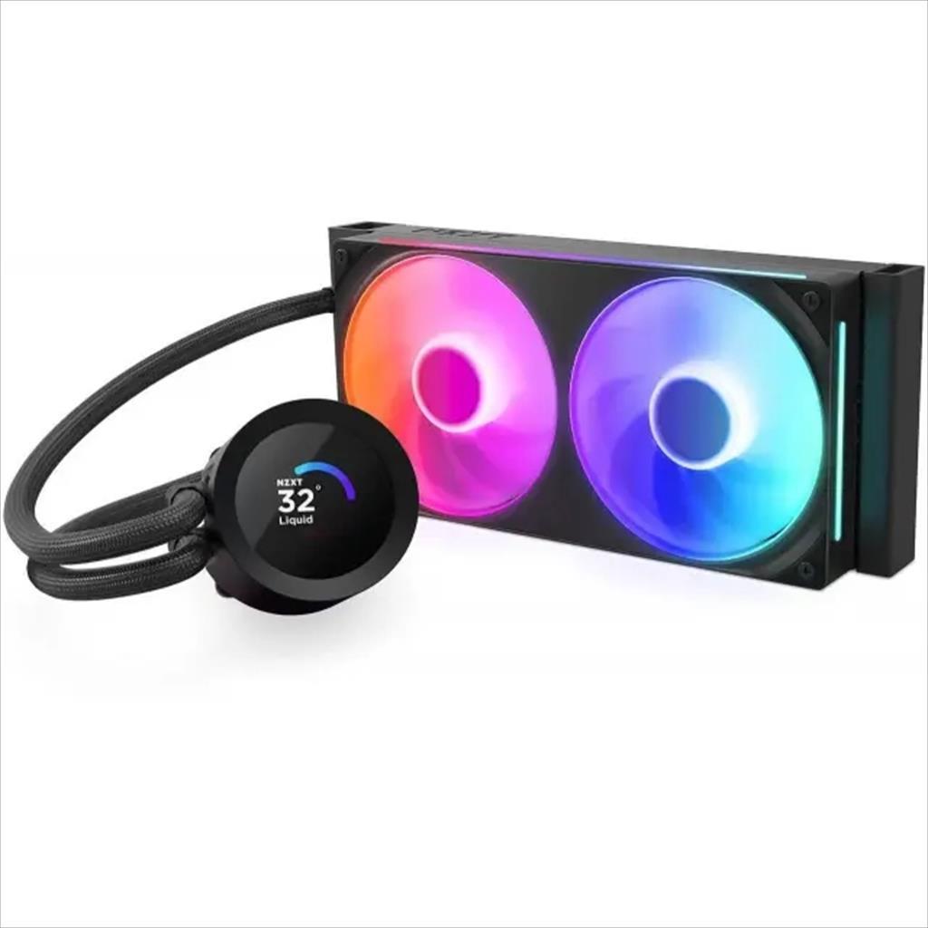 COOLERS CPU AIO NZXT Kraken Plus 240 RGB, F240 RGB Core fan, w/1.54" LCD display, RL-KR240-B2, matte black - Image 2