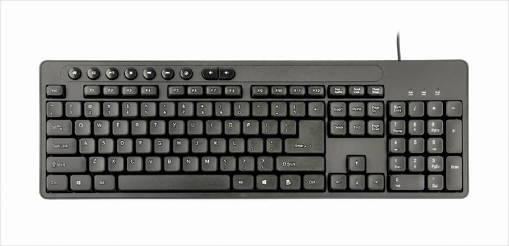 COMBO KEYBOARD AND MOUSE WIRED GEMBIRD Black, KBS-UM-04 - Image 3