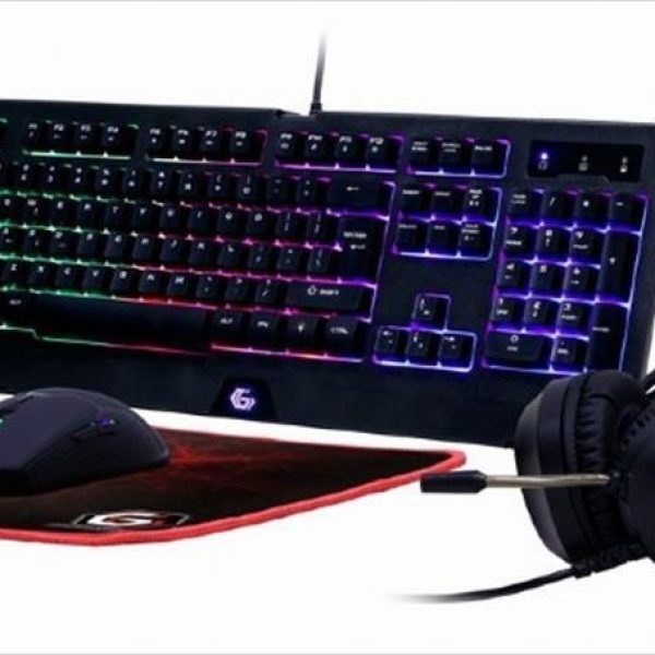 GAMING set GEMBIRD PHANTOM 4in1 Keyboard+Mouse+Headphones+Mousepad, GGS-UMGL4-01