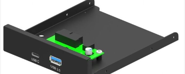CASE MOUNT 3,5" GEMBIRD  2x USB3.1, (Type-A + Type-C), FDI3-U3C-01