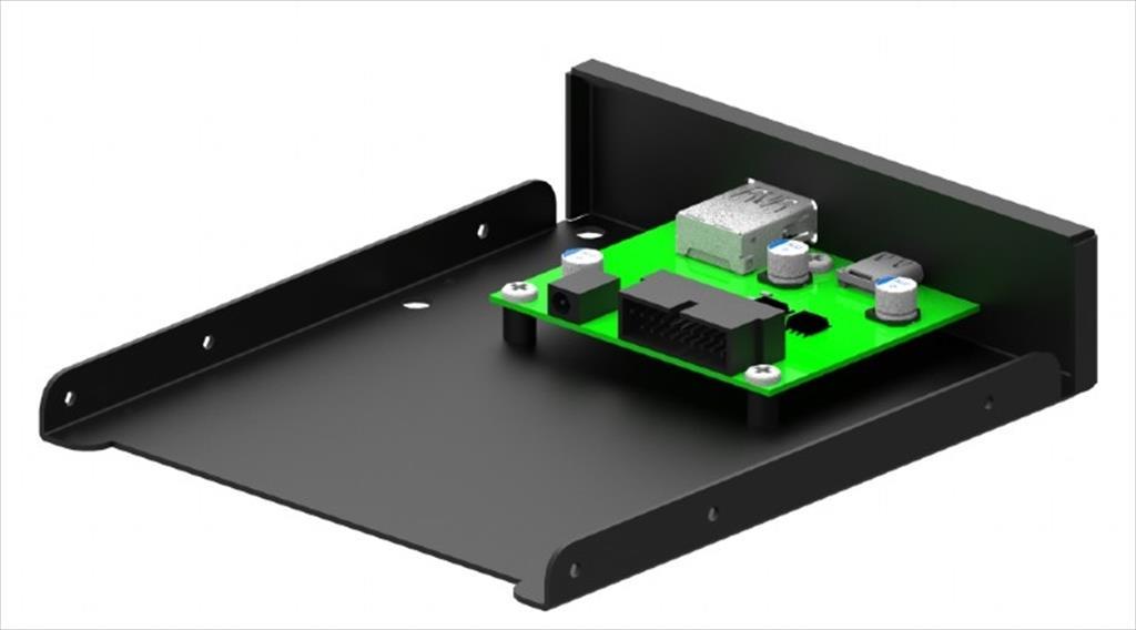 CASE MOUNT 3,5" GEMBIRD  2x USB3.1, (Type-A + Type-C), FDI3-U3C-01 - Image 2