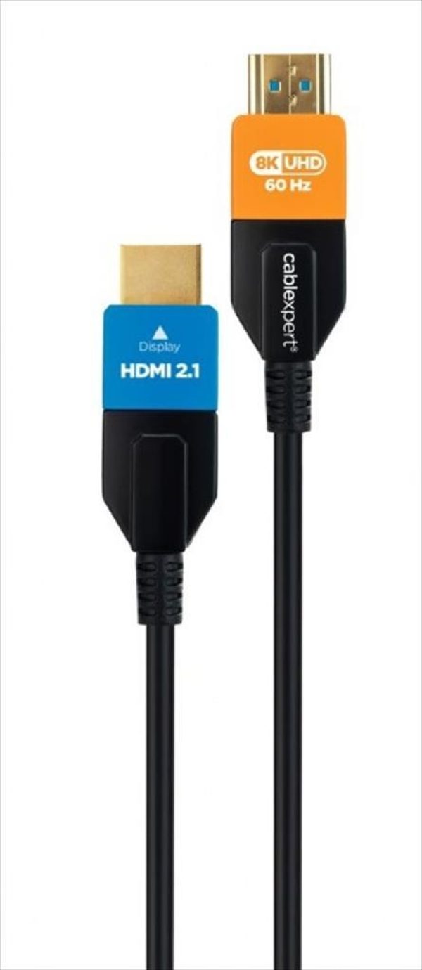 Cables monitor hdmi active optical (aoc) 8k (60hz) with ethernet, cablexpert aoc series m-m 20m, cc-hdmi8k-aoc-20m