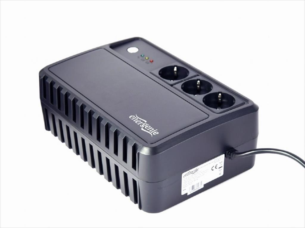 UPS 1000VA/600W ENERGENIE, DESKTOP 1000,  w/ AVR, 3x (CEE 7/4), EG-UPS-3SDT1000-01