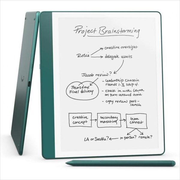 TABLET AMAZON KINDLE SCRIBE 2024 10,2" 64GB, METALIC JADE, w/Premium Pen and Digital Notebook