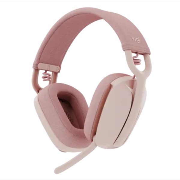 HEADPHONES WIRELESS LOGITECH Zone VIBE 100 Rose, lightweight Bluetooth w/microphone 981-001224
