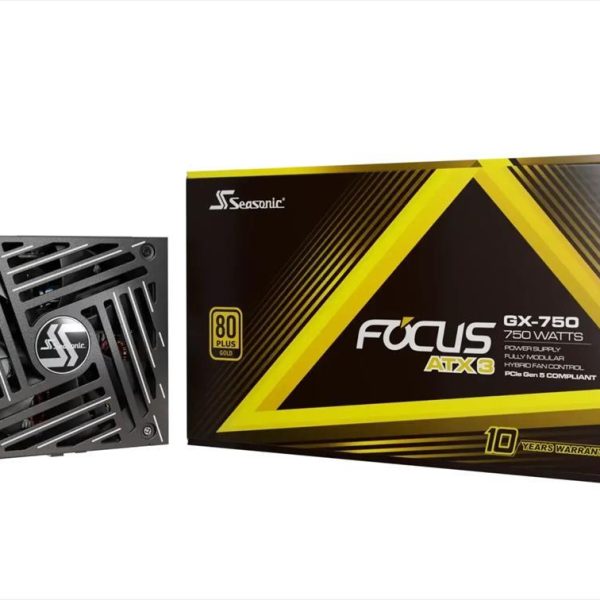 PSU 750W SEASONIC FOCUS GX-750 (2024) w/PCIE 5.0 80+ GOLD , Fully Modular, FOCUS GX-750-V4