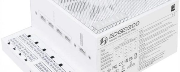 PSU 1300W LIAN LI EDGE EG1300  80+ PLATINUM, PCIe 5.1 (L-Shape, w/x4 USB 2.0 headers), FULL MODULAR White