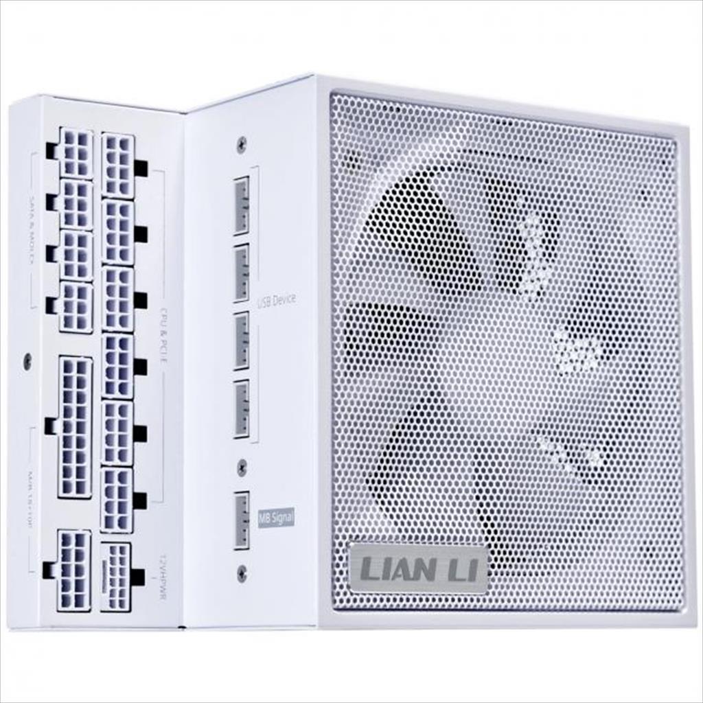 PSU 1300W LIAN LI EDGE EG1300 80+ PLATINUM, PCIe 5.1 (L-Shape, w/x4 USB 2.0 headers), FULL MODULAR White - Image 3