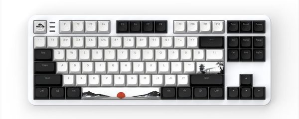 KEYBOARD MECHANICAL DARK PROJECT 87 FUJI V2 (Metal Skeleton) TKL RGB linear G3ms Sapphire switch ANSI layout