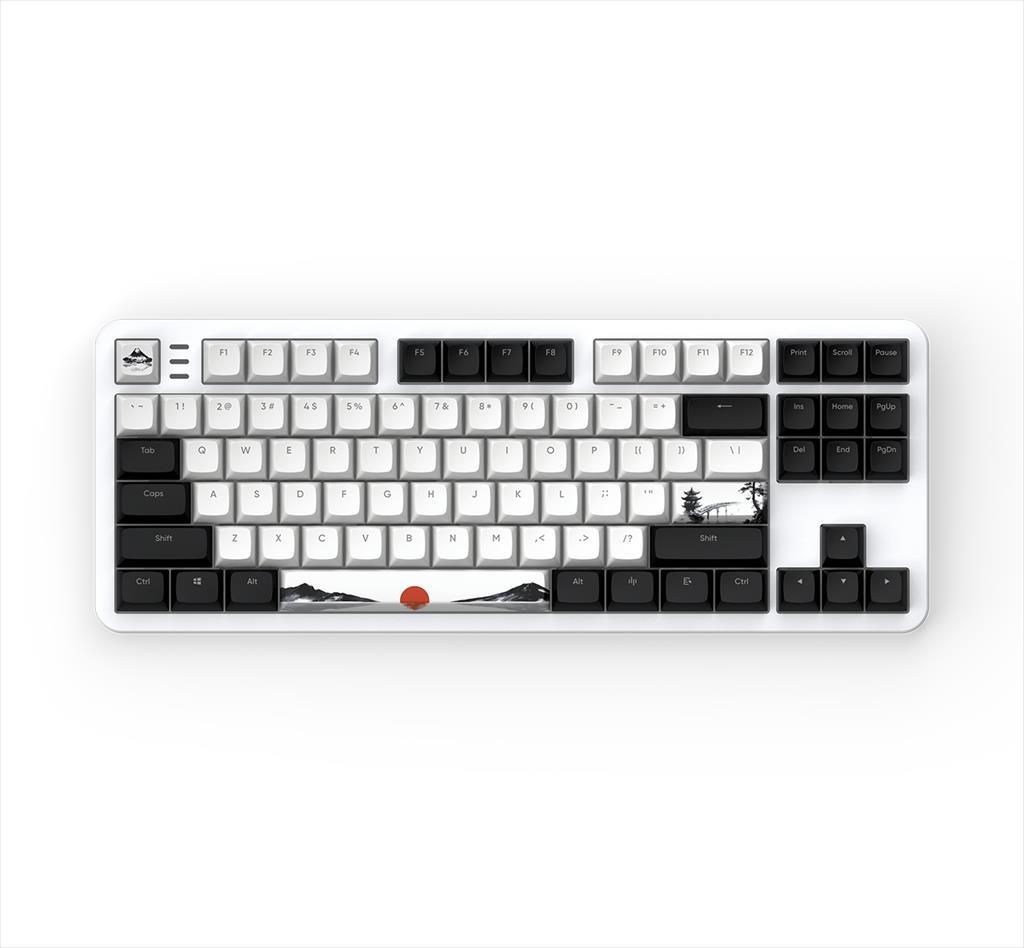 KEYBOARD MECHANICAL DARK PROJECT 87 FUJI V2 (Metal Skeleton) TKL RGB linear G3ms Sapphire switch ANSI layout