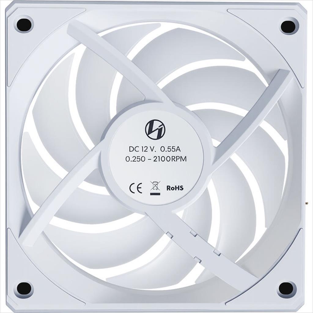 COOLERS CASE FAN 120mm LIAN LI UNI FAN CL Wireless 120 Reverse Blade A-RGB PWM, White, 12RCL1W1W - Image 2