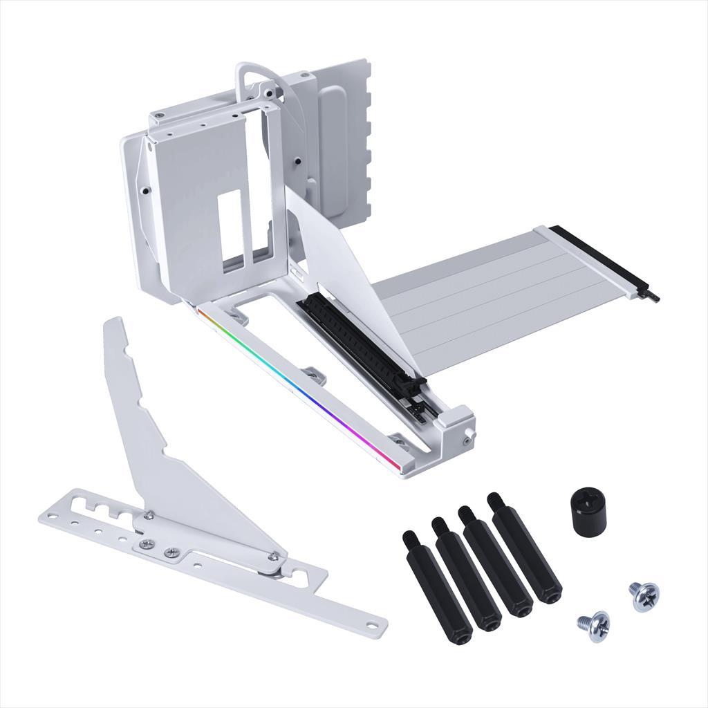 GPU VERTICAL BRACKET KIT Lian LI PCIe 16x Gen4 w/RISER CABLE 175mm,White, VG4-5-V3W - Image 5