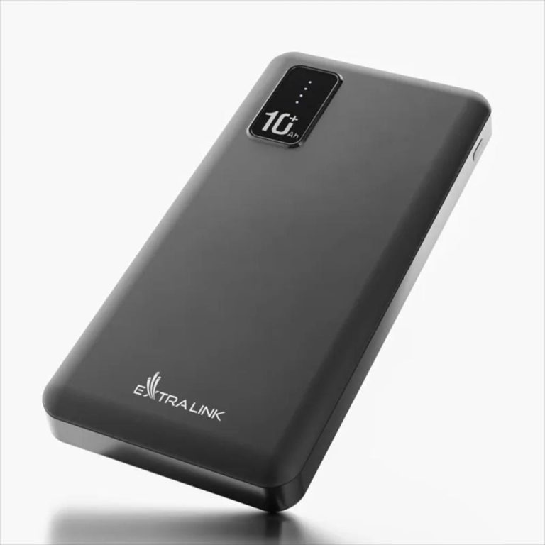 POWER BANK EXTRALINK EPB-098B 10000mAh w/LED indicator, Dual input (Micro-USB, USB-C) /output( 2xUSB-A),Black