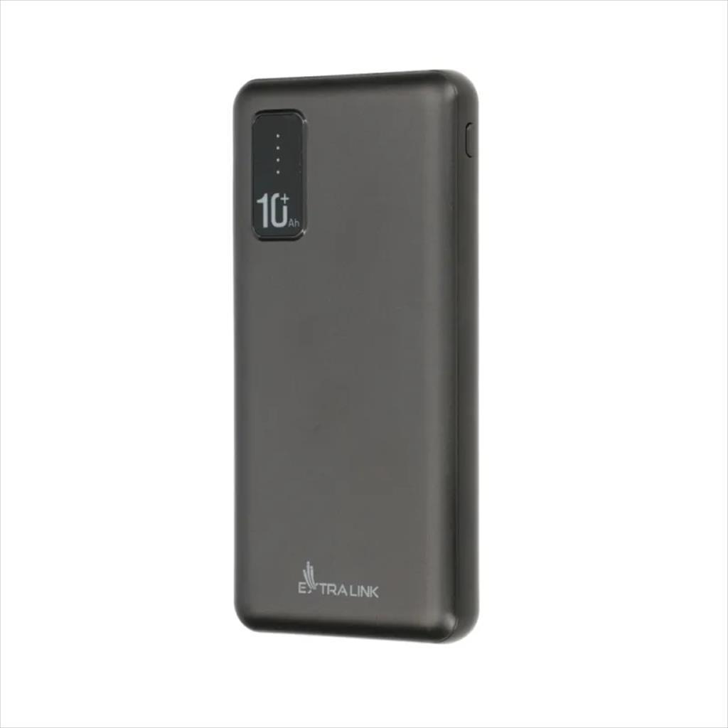 POWER BANK EXTRALINK EPB-098B 10000mAh w/LED indicator, Dual input (Micro-USB, USB-C) /output( 2xUSB-A),Black - Image 2