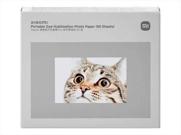 Photo paper dye-sublimation for printer portable pro xiaomi mi 2x3inch (50x76mm), 10 sheets x5, x5 ink cartridge (for 50 photos)