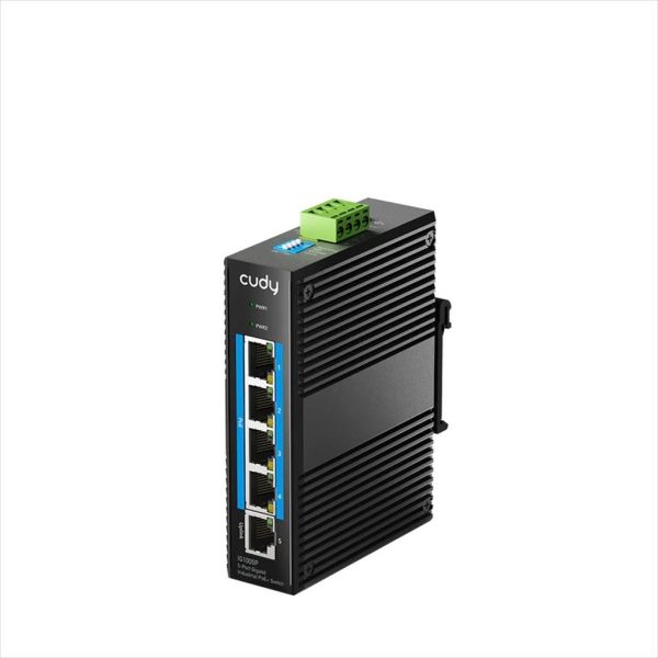 NET Switch CUDY INDUSTRIAL 5-port, IG1005P  5x10/100/1000M PoE+ Switch 65W
