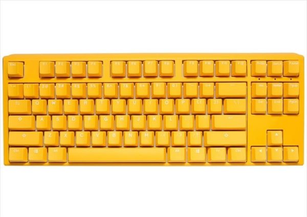 Keyboard mechanical ducky one 3 sf rgb 65% pbt double-shot keycaps hot-swappable cherry mx clear, yellow, dkon2167st-wuspdydyyyc1