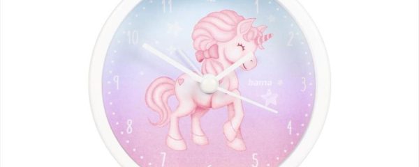CLOCK HAMA MAGICAL UNICORN KIDS SMALL ALARM CLOCK,186430
