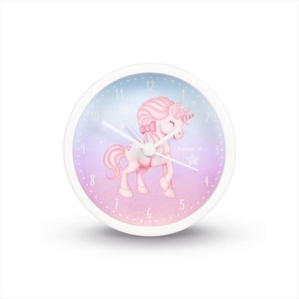 CLOCK HAMA MAGICAL UNICORN KIDS SMALL ALARM CLOCK,186430