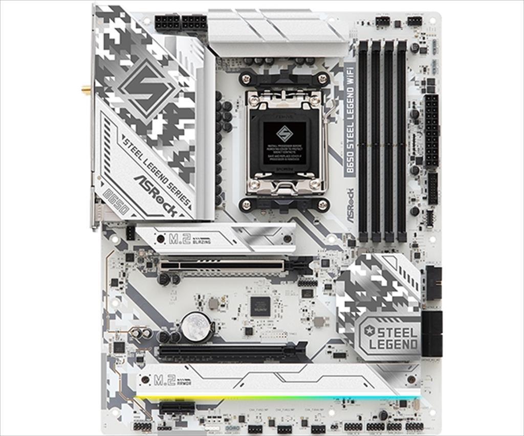 MB AM5 B650 STEEL LEGEND ASROCK 4xDDR5 7200Mhz (O.C), HDMI, DP, PCI-Ex16 5.0, 1xPCI-Ex16 3.0, M.2 PCIe 5.0, 2xM.2 4.0, 4xSATAIII, Wi-Fi 6E, BT - Image 2