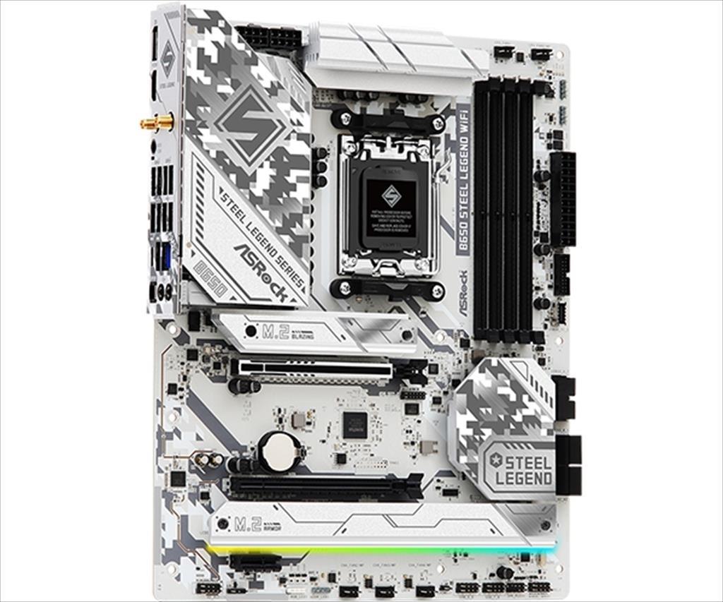 MB AM5 B650 STEEL LEGEND ASROCK 4xDDR5 7200Mhz (O.C), HDMI, DP, PCI-Ex16 5.0, 1xPCI-Ex16 3.0, M.2 PCIe 5.0, 2xM.2 4.0, 4xSATAIII, Wi-Fi 6E, BT - Image 5