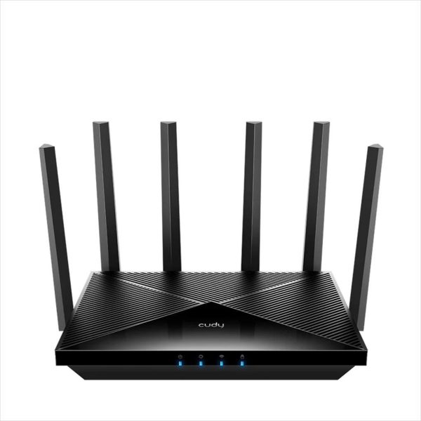 NET ROUTER WIRELESS DUAL BAND Wi-Fi 7 BE6500 CUDY WR6500, w/6 antennas, 1x 1G WAN port, 4x LAN 100/1000 ports