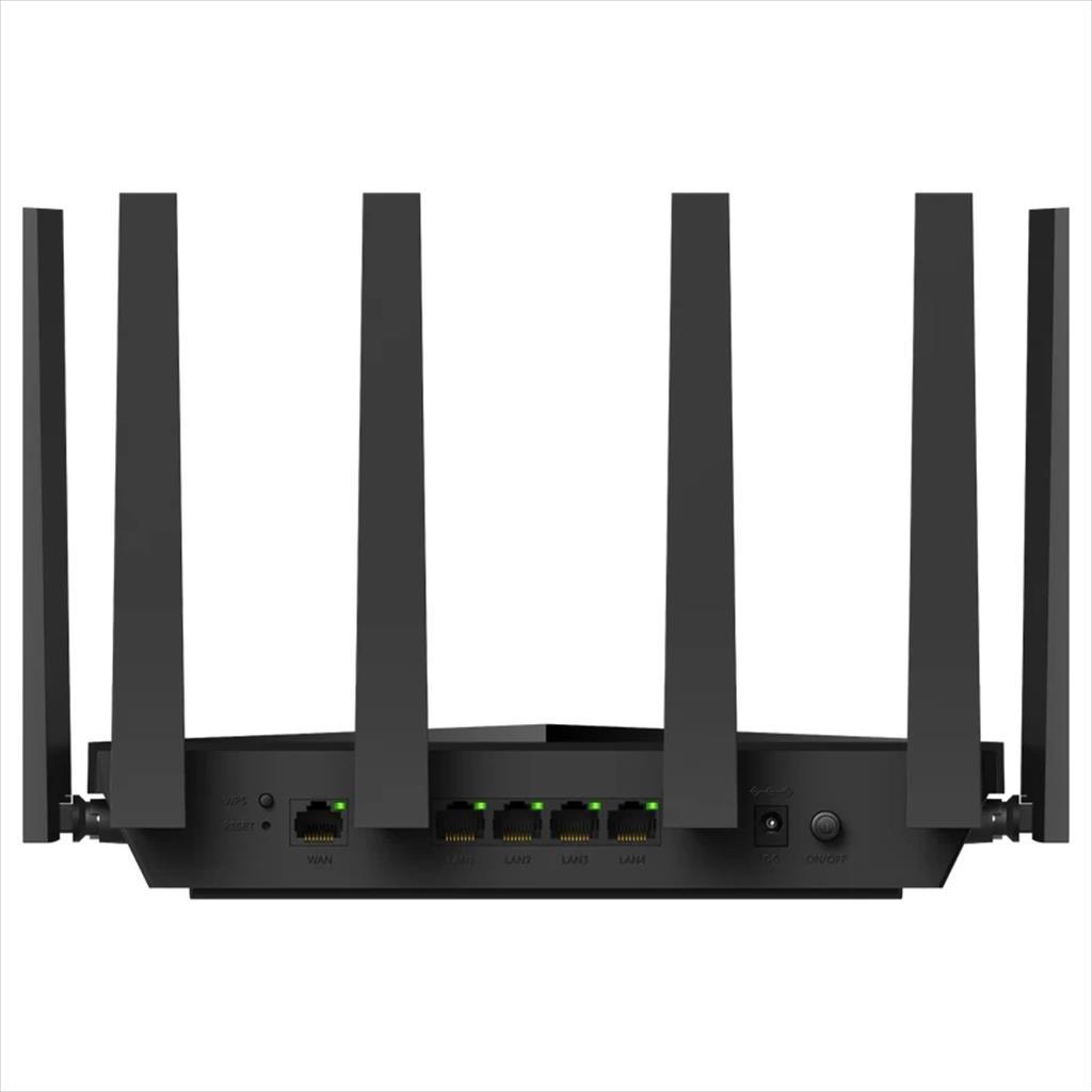 NET ROUTER WIRELESS DUAL BAND Wi-Fi 7 BE6500 CUDY WR6500, w/6 antennas, 1x 1G WAN port, 4x LAN 100/1000 ports - Image 2