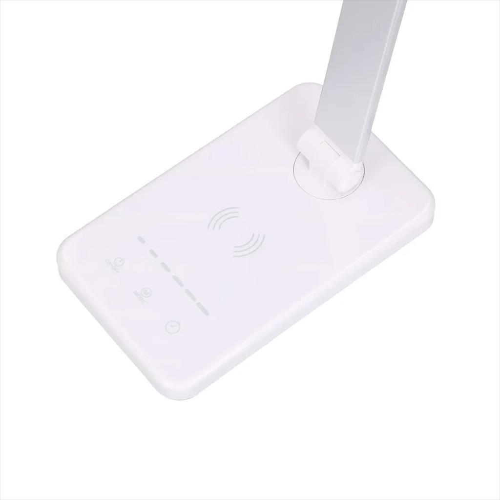 LED LIGHT EXTRALINK SMART LIFE DESK LAMP (5 light profiles) w/wireless charger WHITE - Image 4