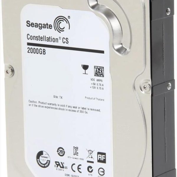 HDD 3,5" 2TB SEAGATE CONSTELLATION CS 7200RPM 64MB 24x7 SATAIII ST2000NC001