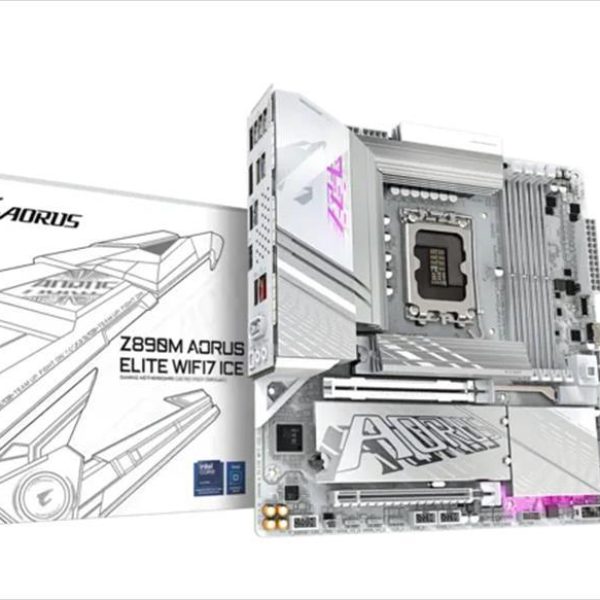 MB 1851 Z890M AORUS ELITE WIFI7 ICE GIGABYTE, 4xDDR5 9200MHz(OC), PCIex16 5.0, PCIex4 4.0, 3xM.2, 4xSATAIII, DP, HDMI, 2.5GbE LAN, WIFI 7, BT 5.4