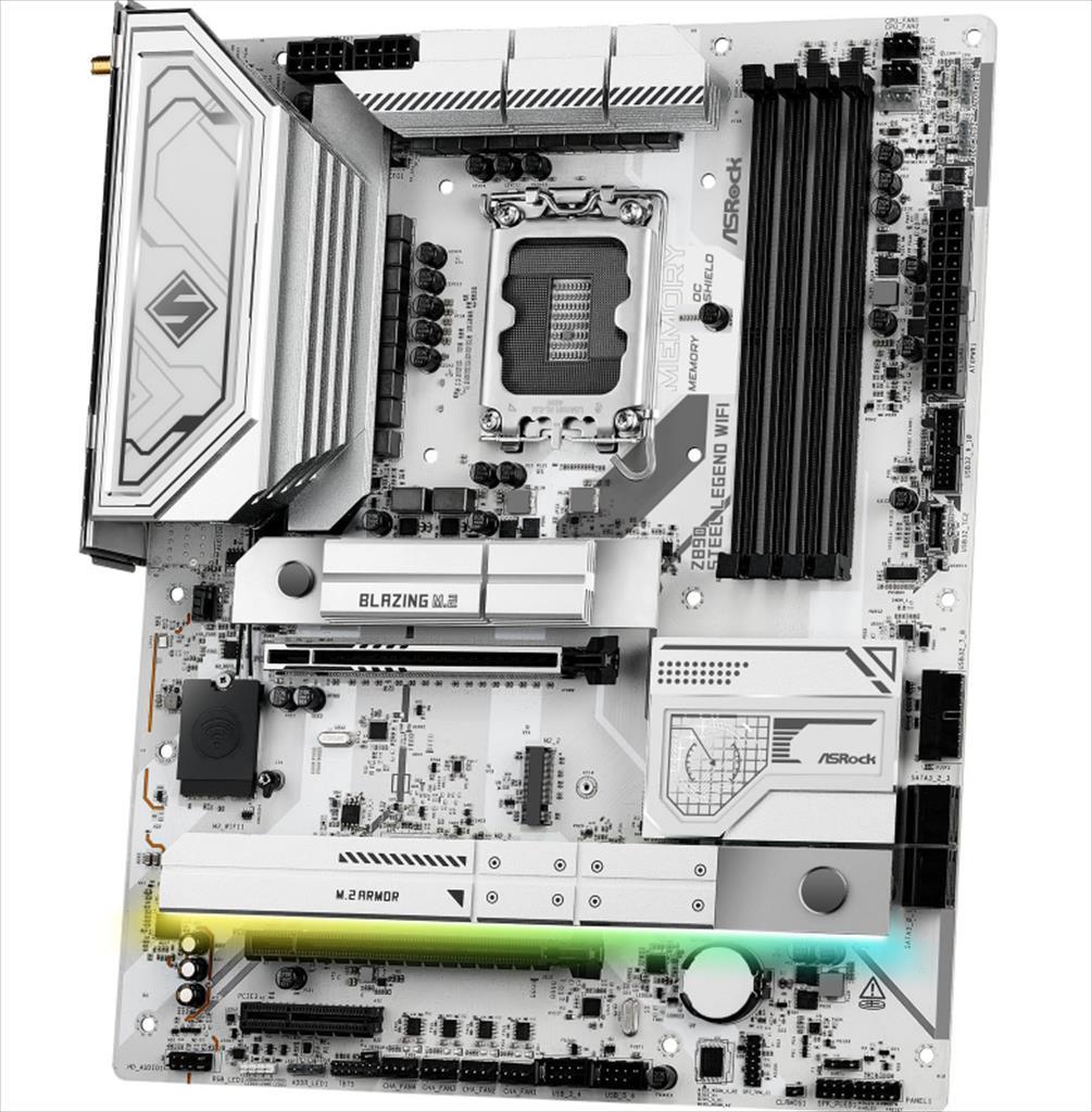 MB 1851 Z890 STEEL LEGEND WIFI ASROCK, 4xDDR5 9466MHz, PCIex16 5.0, 2xPCIex4 4.0, 4xM.2 , 4xSATAIII, HDMI, 2xThunderbolt 4, 2.5G LAN, Wi-Fi 7, BT 5.4, 90-MXBPF0-A0UAYZ - Image 3