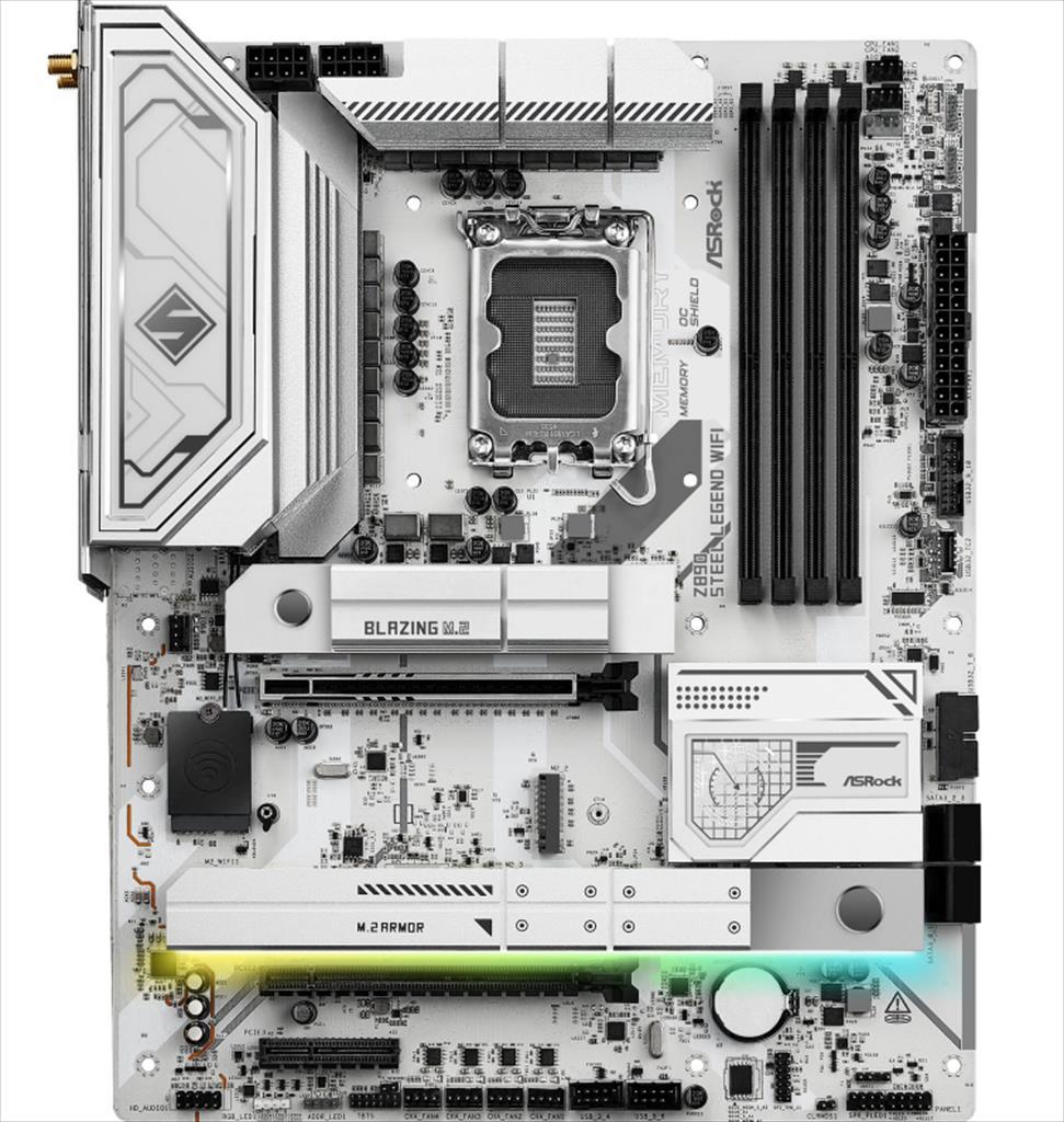 MB 1851 Z890 STEEL LEGEND WIFI ASROCK, 4xDDR5 9466MHz, PCIex16 5.0, 2xPCIex4 4.0, 4xM.2 , 4xSATAIII, HDMI, 2xThunderbolt 4, 2.5G LAN, Wi-Fi 7, BT 5.4, 90-MXBPF0-A0UAYZ - Image 4