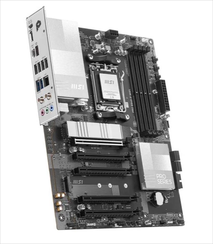 MB AM5 B840-P WIFI PRO WIFI7 MSI 4xDDR5 8000Mhz (O.C), HDMI, 1x PCI-Ex16 4.0,1x PCI-Ex4 3.0, x 3xPCI-Ex1 3.0, 2xM.2,4xSATA3, 2.5G LAN, Wi-Fi 7,BT 5.4, 7E57-001R