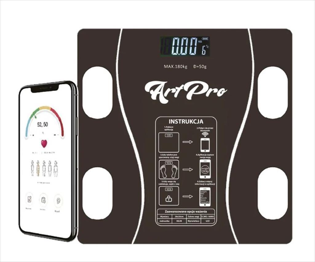 CE SMART MI SCALE EXTRALINK, LED Display, Bluetooth, Black